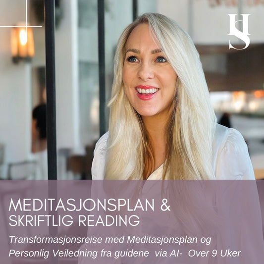 Transformasjonsreise med meditasjonsplan & veiledning fra guider via AI